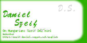 daniel szeif business card